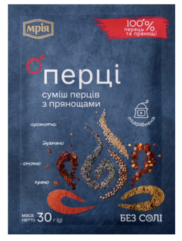 Суміш перців з прянощами подріб Мрія УБ 30г